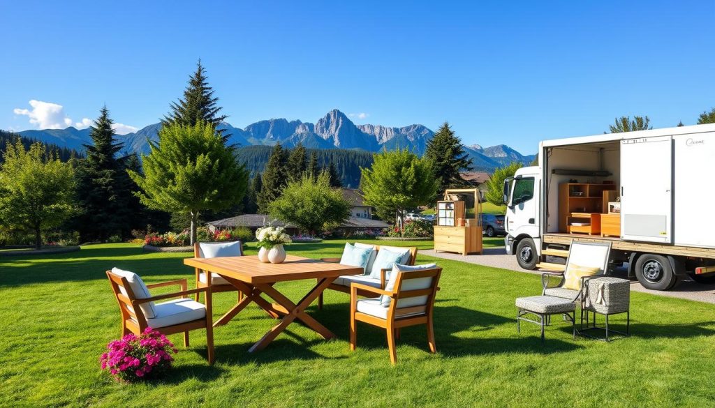 Gartenmöbel Lieferung nach Österreich